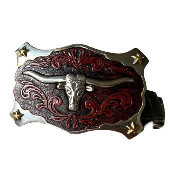 Silver Creek Classics Mens Western Belt Brown Indian Buffalo Nickel Size 36 - Picture 4 of 15